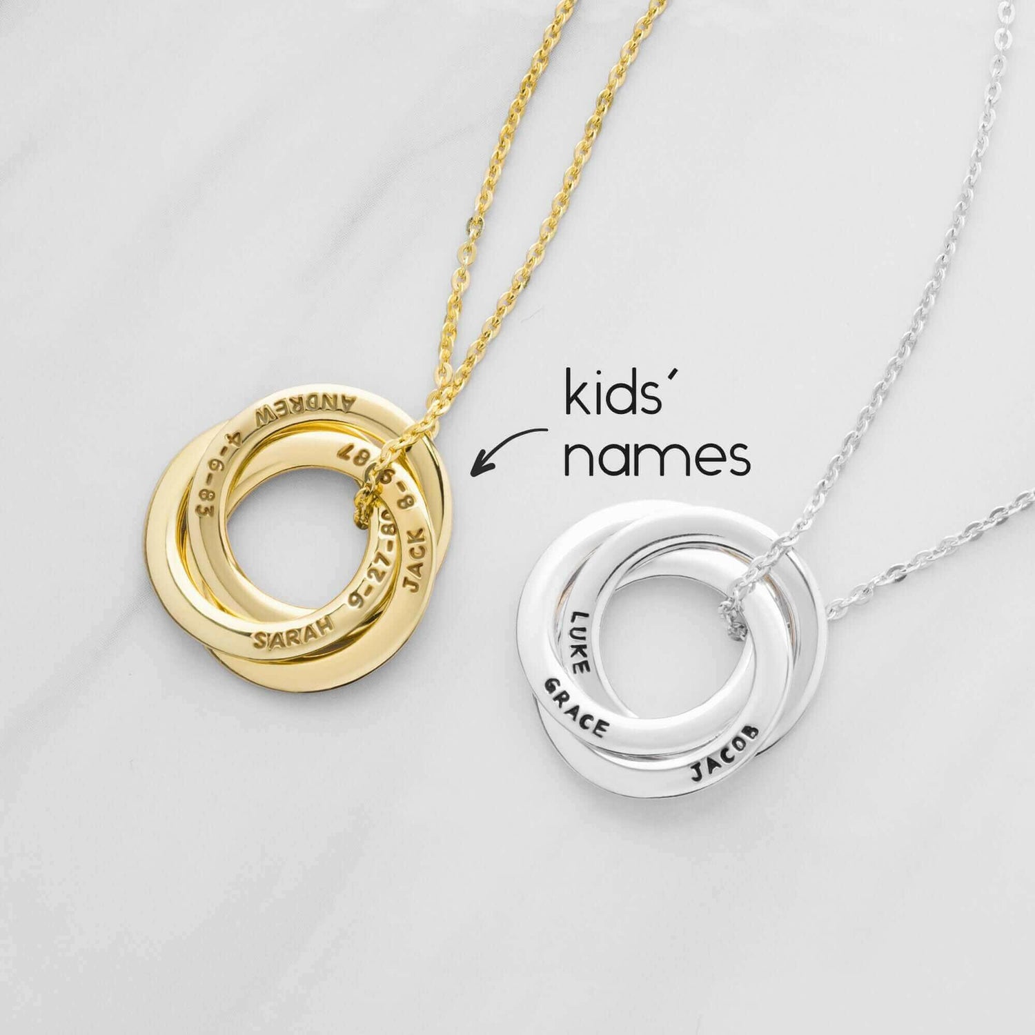 Personalized Grandma Gift, Children Name Necklace, Family Necklace