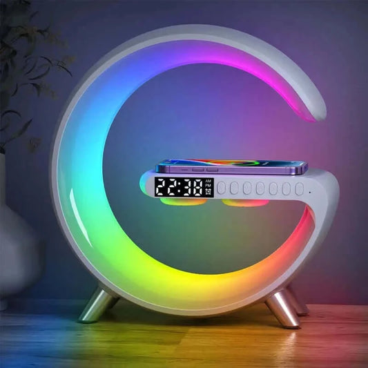 Multifunctional Wireless Charger Alarm Clock Speaker APP Control.