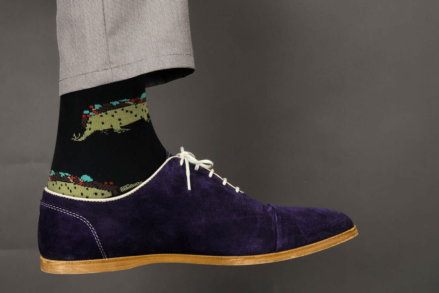 Sick Socks – Tacosaurus – Exotic Animals Casual Dress Socks.