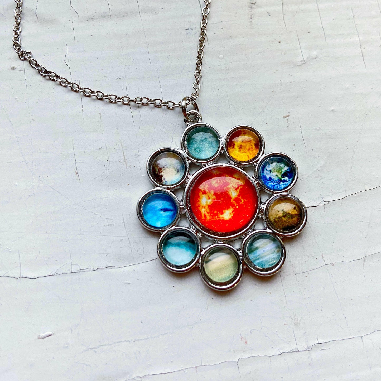 Solar System Halo Jewelry Set.