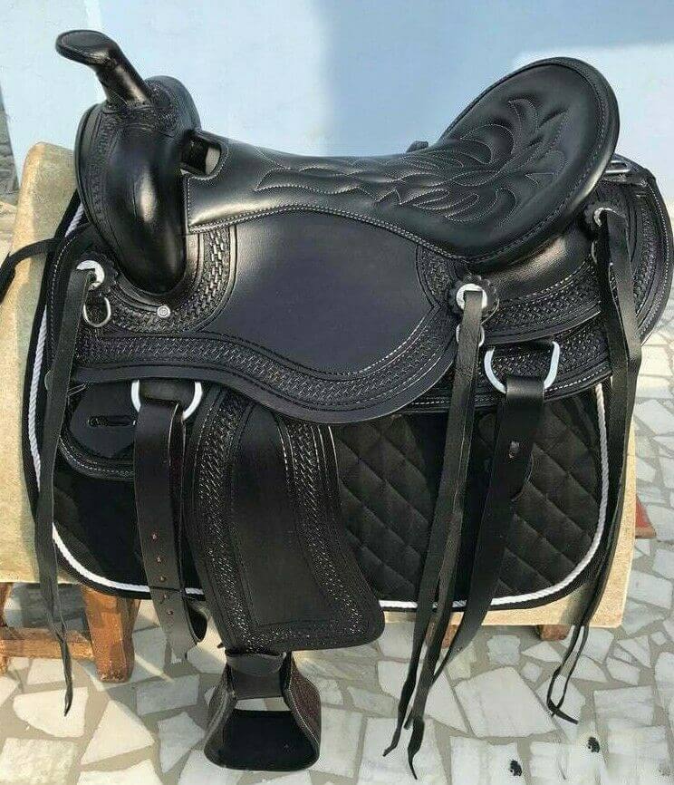 Genuine Leather Western Kids Horse Saddle And Tack Size 10" to 13"