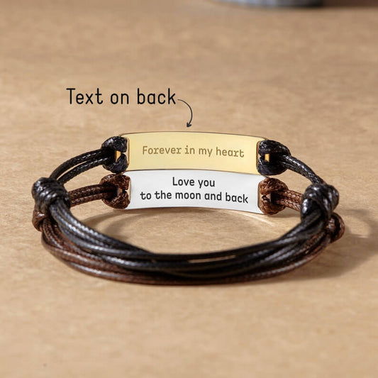 Fingerprint Handwriting Bracelet, Bracelet for Men