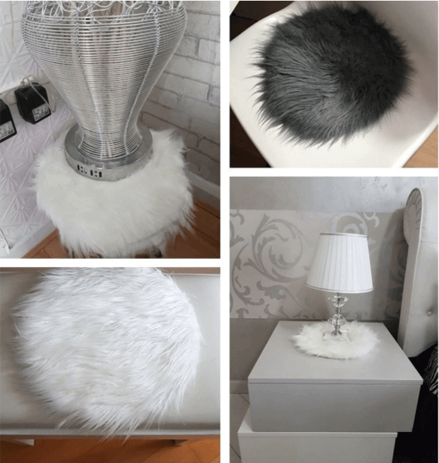 Soft Artificial Sheepskin Rug Chair Cover Bedroom