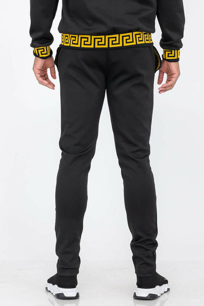 Lion Head Embroidery Status Track Pant.