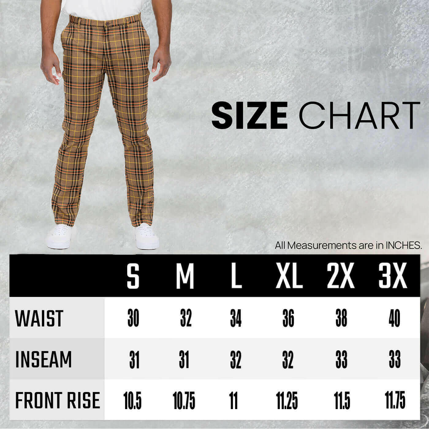 Plaid Slim Fit Trouser Pants.