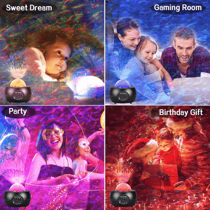 LED Night Light Starry Sky Projector with Bluetooth Wireless Speaker.