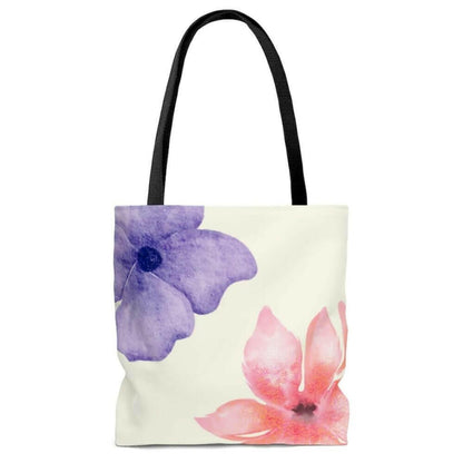 Fresh Floral Print Beach Shopper Tote Bag Medium.