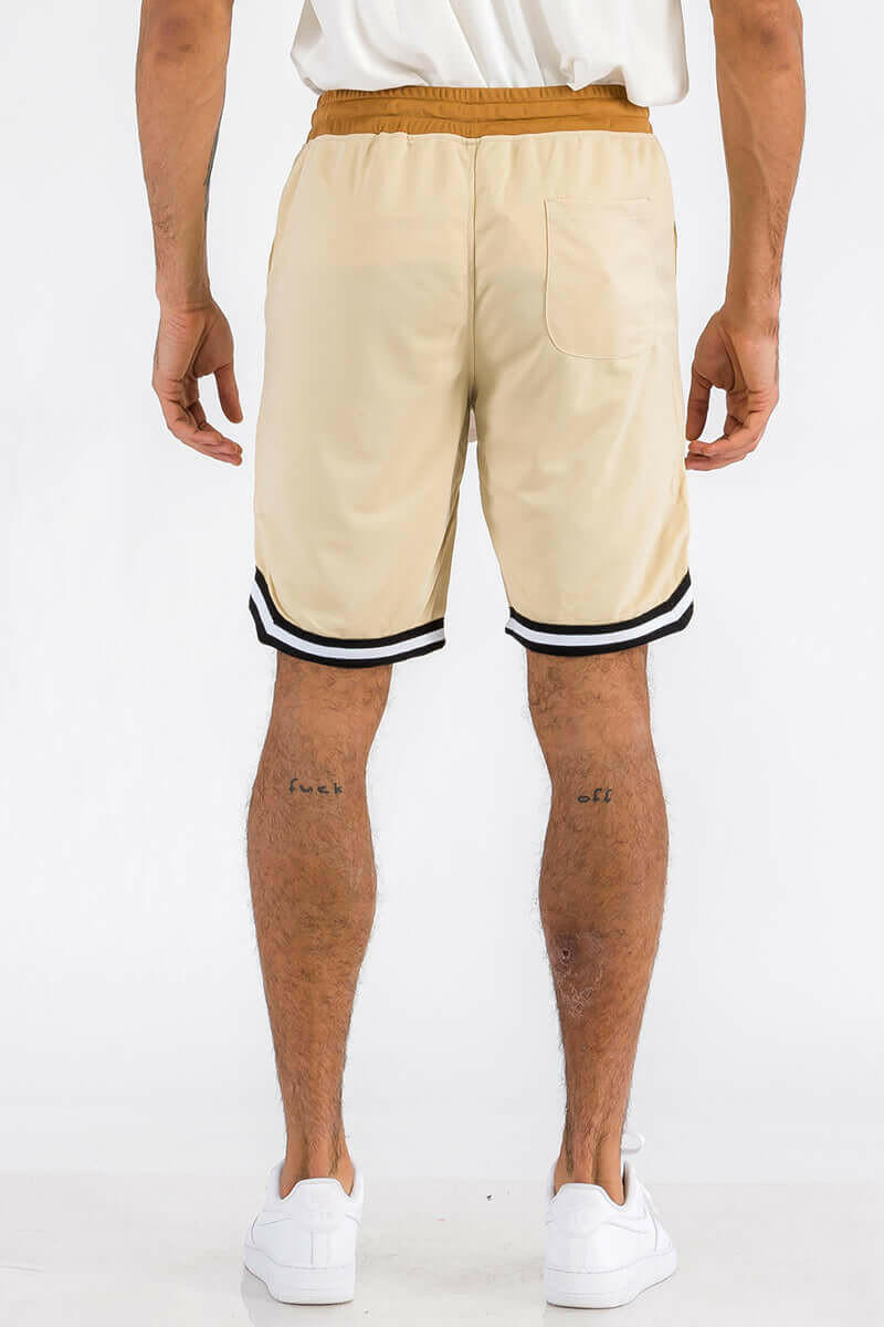 Mens Striped Basketball Active Jordan Shorts.