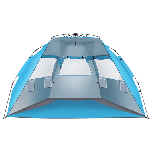 Easy Setup Beach Tent With Fiberglass Pole and Oxford Cloth for Outdoor Camping
