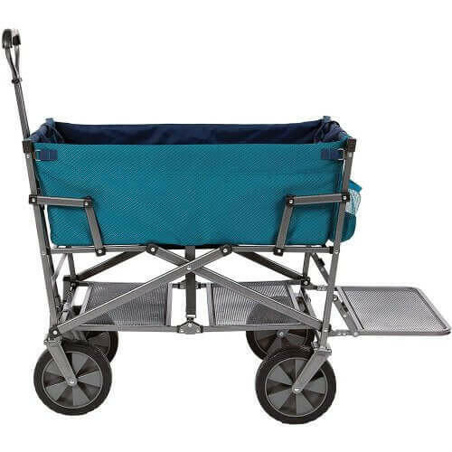 Mac Sports Heavy Duty Steel Double Decker Collapsible Yard Cart Wagon.