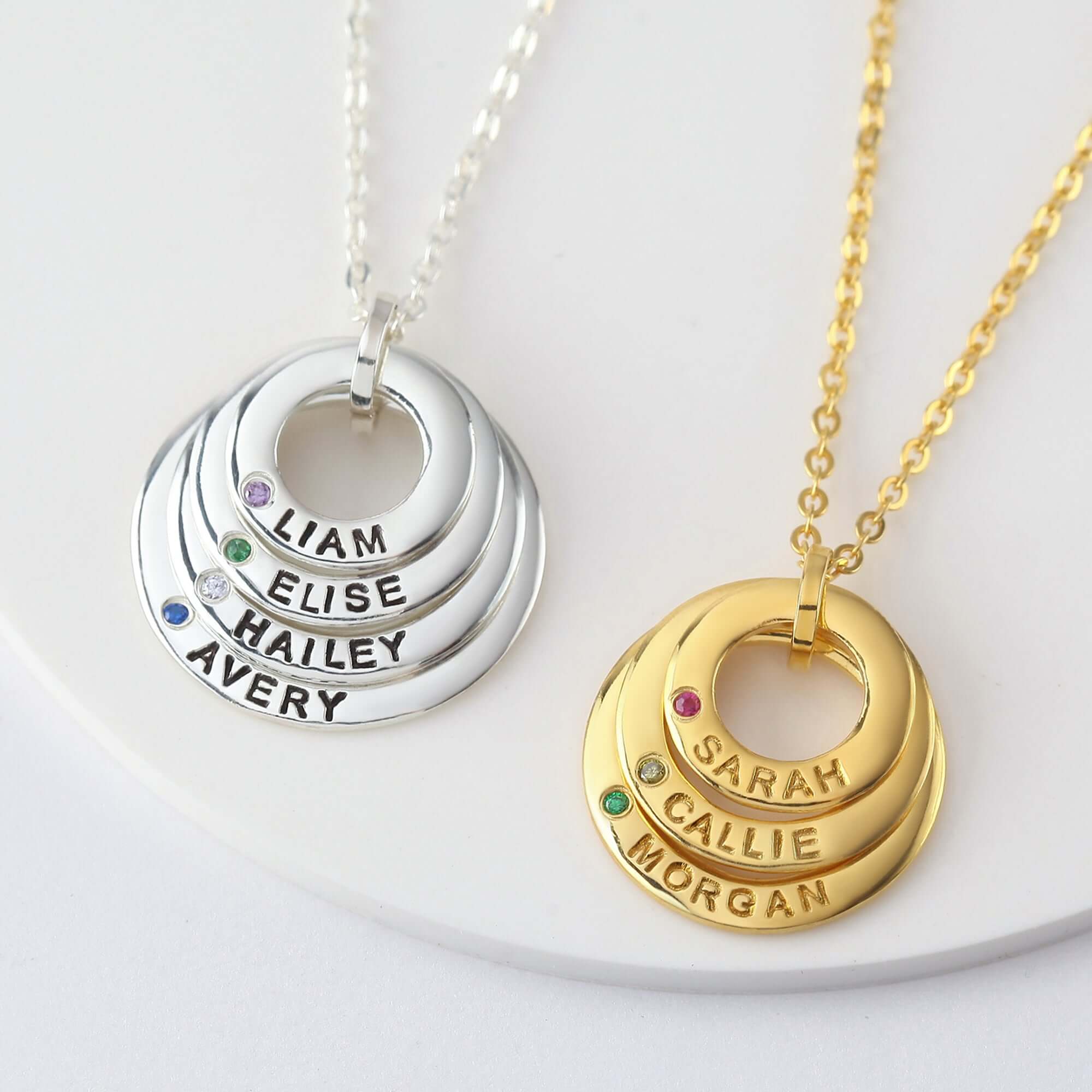 Mom Necklace Birthstone, Mom Necklace With Kids Names, Grandma Jewelry