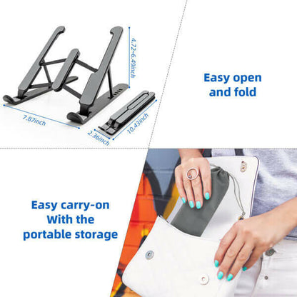 Laptop Holder Foldable Laptop Stand Portable Laptop Desk Stand.