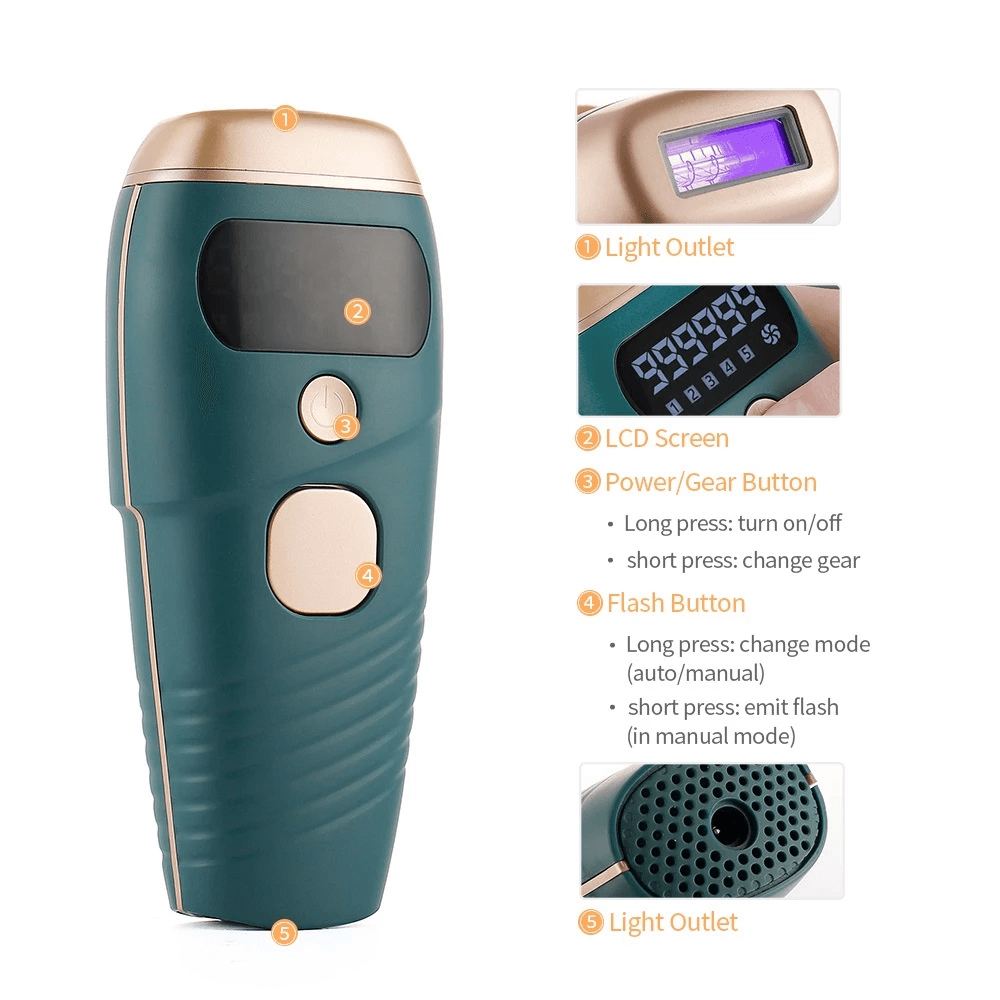 IPL Laser Epilator Painless 999999 Flashes Hair Removal Hair Remover.