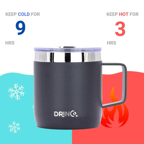 DRINCO® 14 oz Coffee Mug Vacuum Insulated Camping Mug Double Wall.