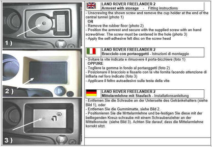 Armrest with storage for Freelander 2 (2007-2012).