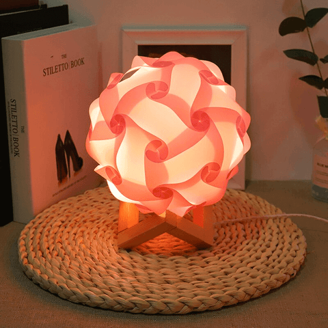 Puzzle Jigsaw Lamp Shade Creative DIY Lamp Light