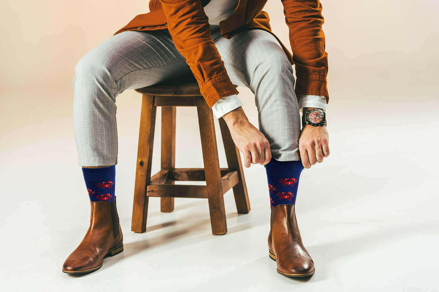 Sick Socks – Crab – Food Service Dress Casual Socks.