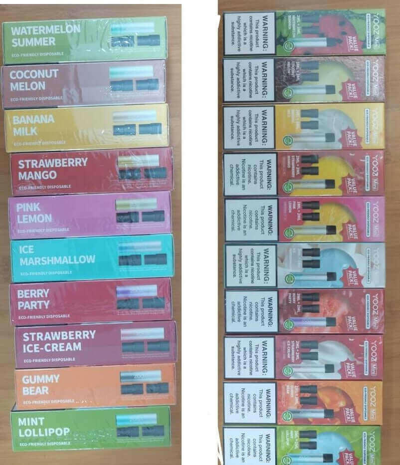 Rechargeable Set Electronic Cigarettes Vapesmoke Variety of Flavors.