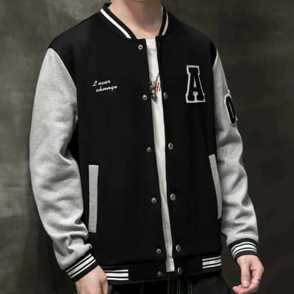 Mens College Baseball Jacket.