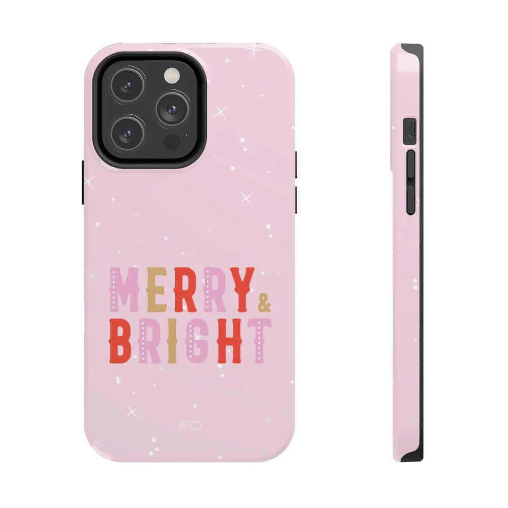 Merry & Bright Tough Case for iPhone with Wireless Charging.