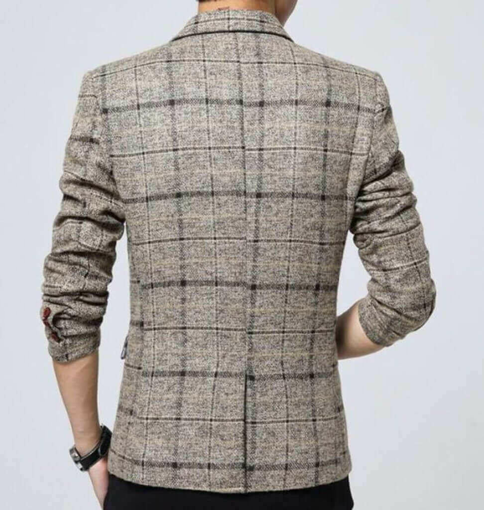 Mens Mix Plaid Blazer.