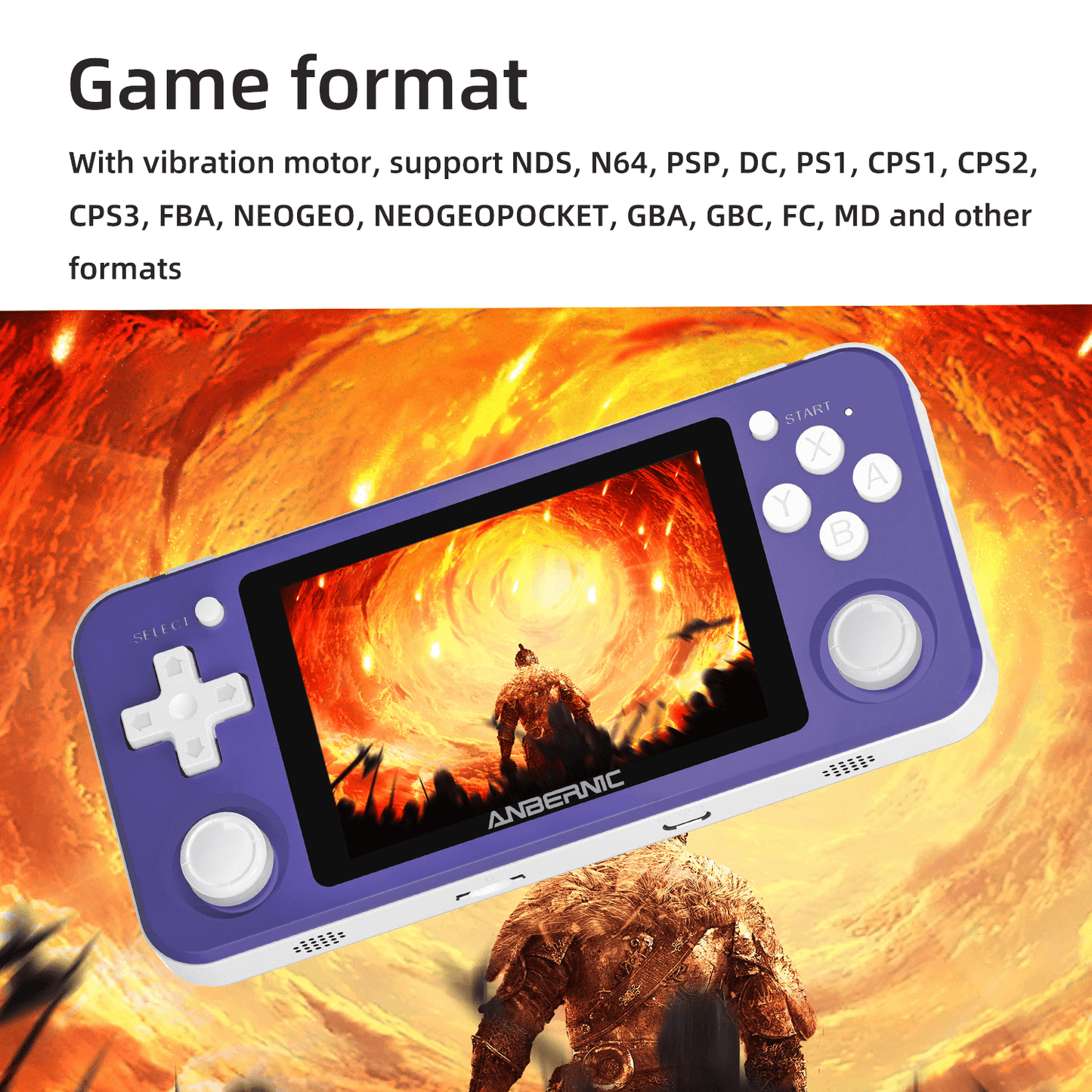 Handheld Gaming Console 3.5 inch Screen Retro Game Player.