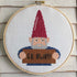 Angry Gnome Counted Cross Stitch DIY KIT Intermediate