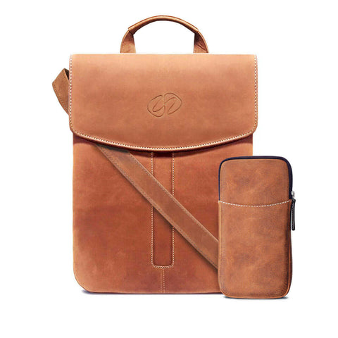 MacCase Premium Leather Crossbody Tablet Bag.