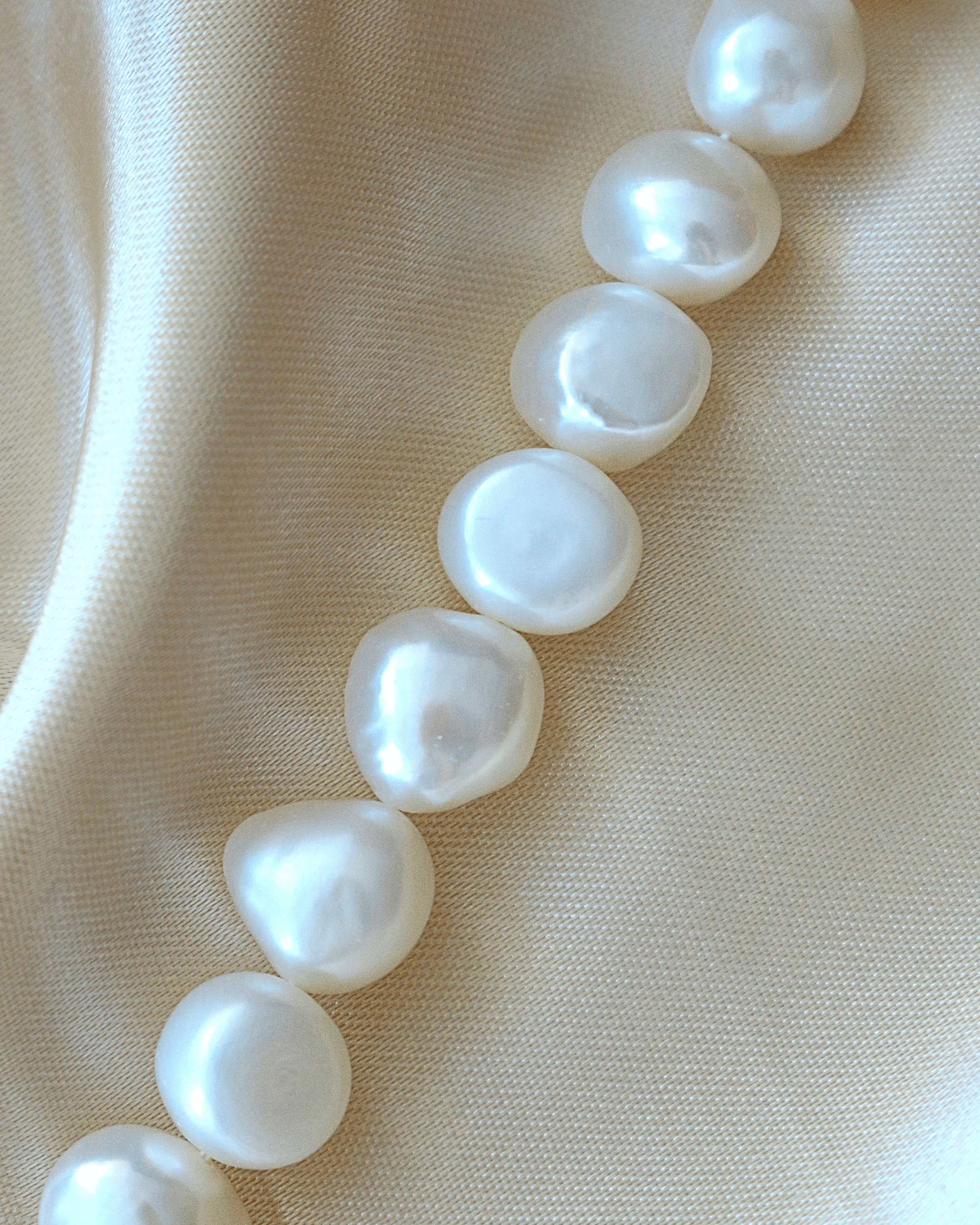 Baroque Genuine Freshwater Pearls &amp; 925 Sterling Silver Bracelet