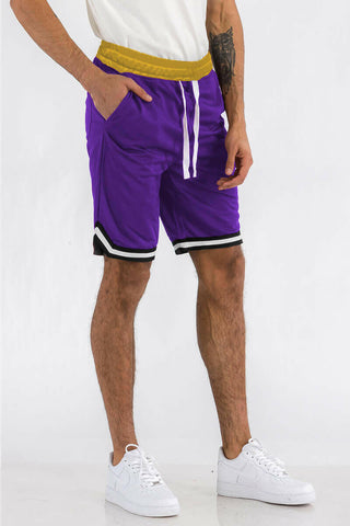 Mens Striped Basketball Active Jordan Shorts.