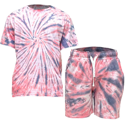 Swirl Tye Dye Tshirt and Short Set