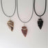 Flint Arrowhead Necklace Unisex Jewelry Stone Arrowhead Necklace