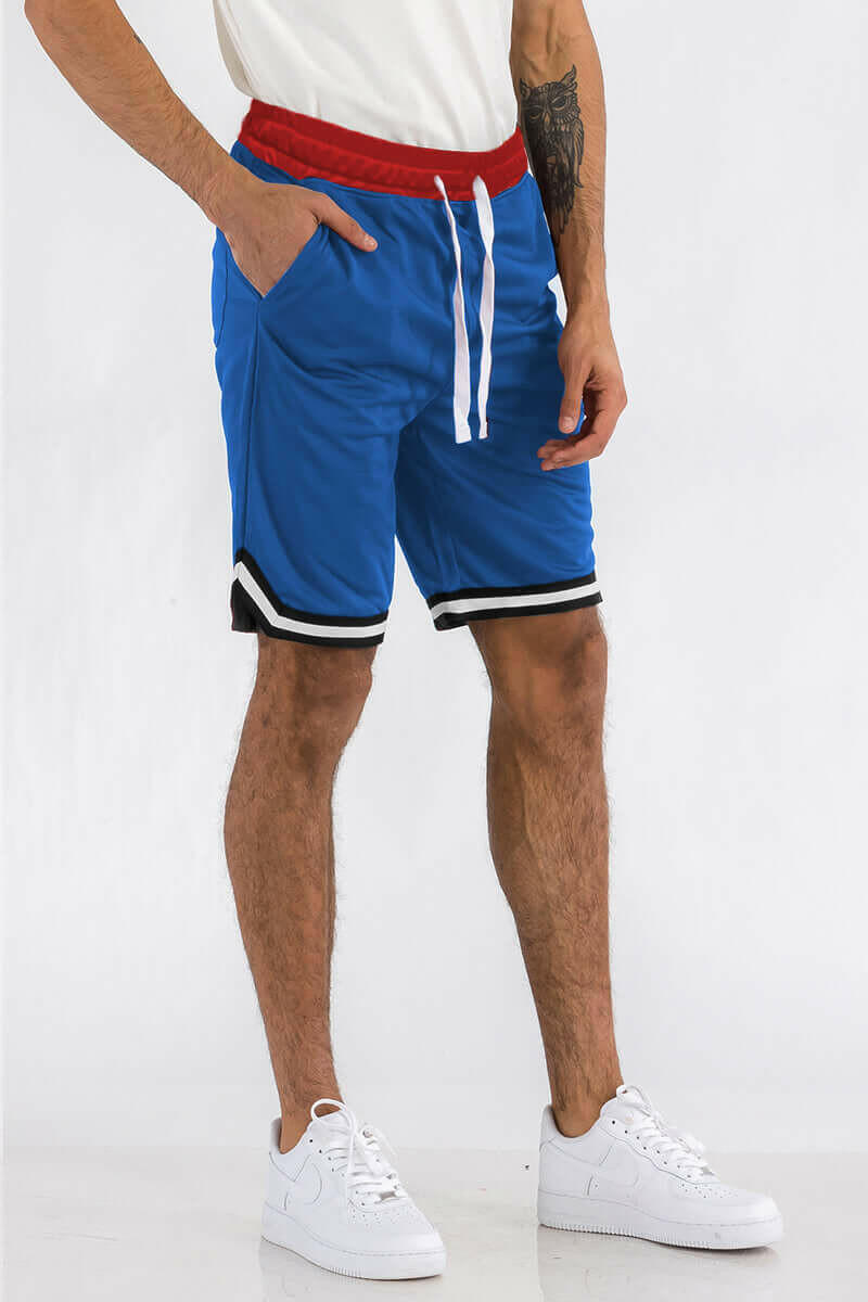 Mens Striped Basketball Active Jordan Shorts.