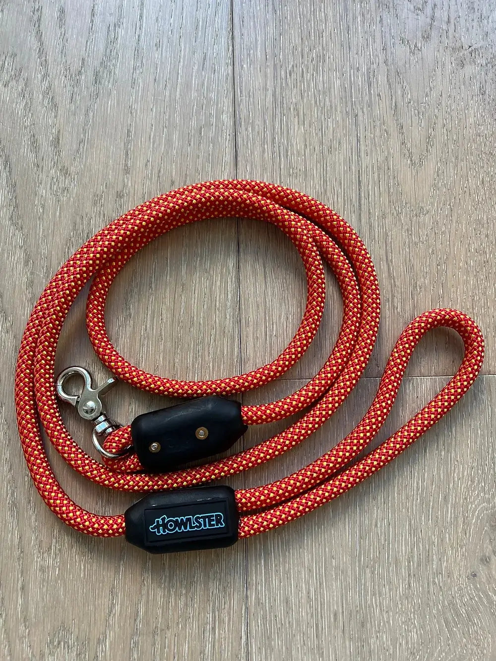 Clamped Climbing Rope Leash Orange.