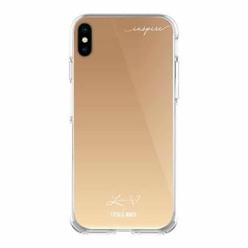 Inspire iPhone XS Max Case - Gold Mirror Finish.