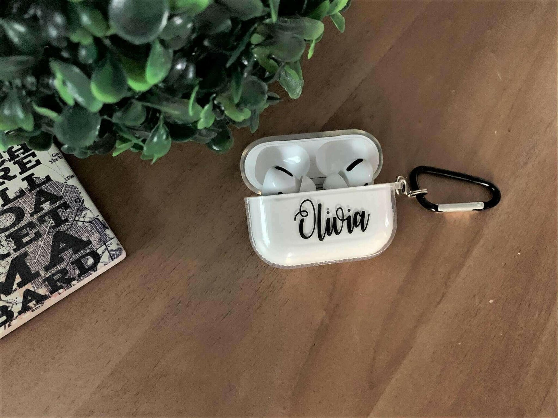 Personalized Transparent Airpods Pro Case.