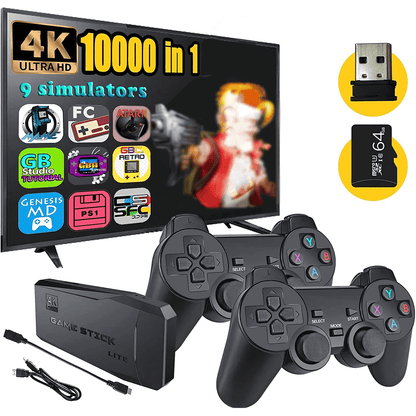 HD 2.4G Double Wireless Gamepad Video Game Console 10000 Games Stick.