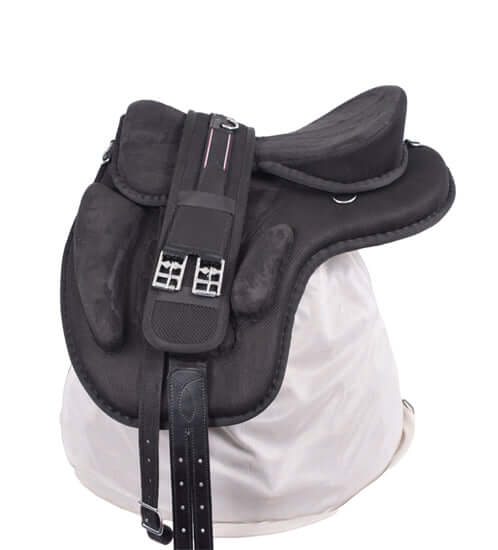Treeless Freemax Synthetic Horse Saddle &amp; Girth Size 13" to 18" Inch