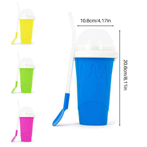 Slushy Maker Portable Travel Ice Cup Homemade Freeze Drinks Cup.