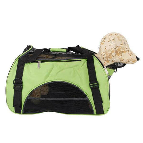 Hollow-out Portable Breathable Waterproof Pet Handbag.