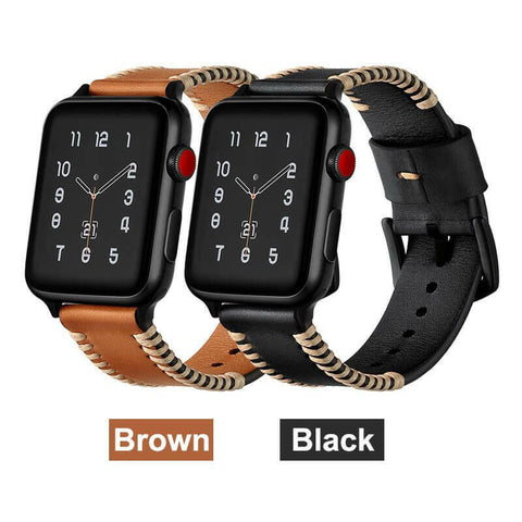 Sewing Process Leather Apple Watch Band