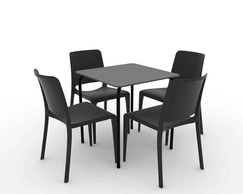 Set of 4 patio dining chair commercial grade