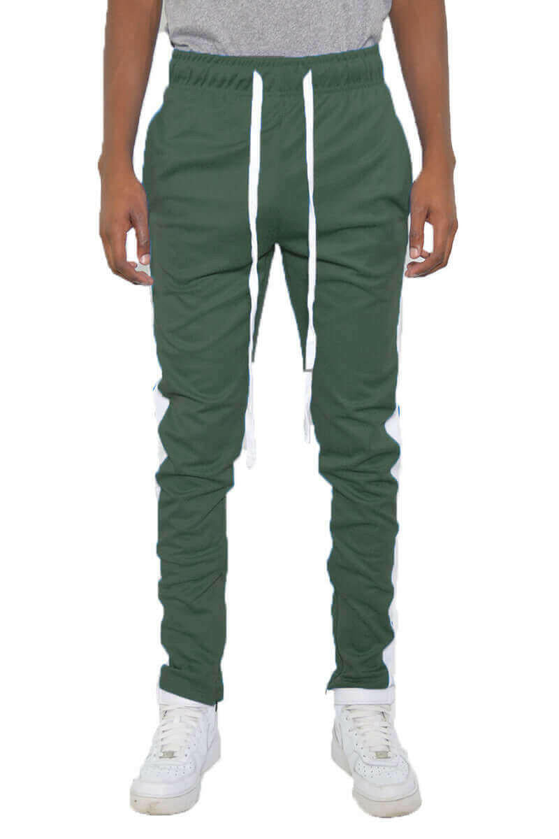 SLIM FIT TRACK PANTS.