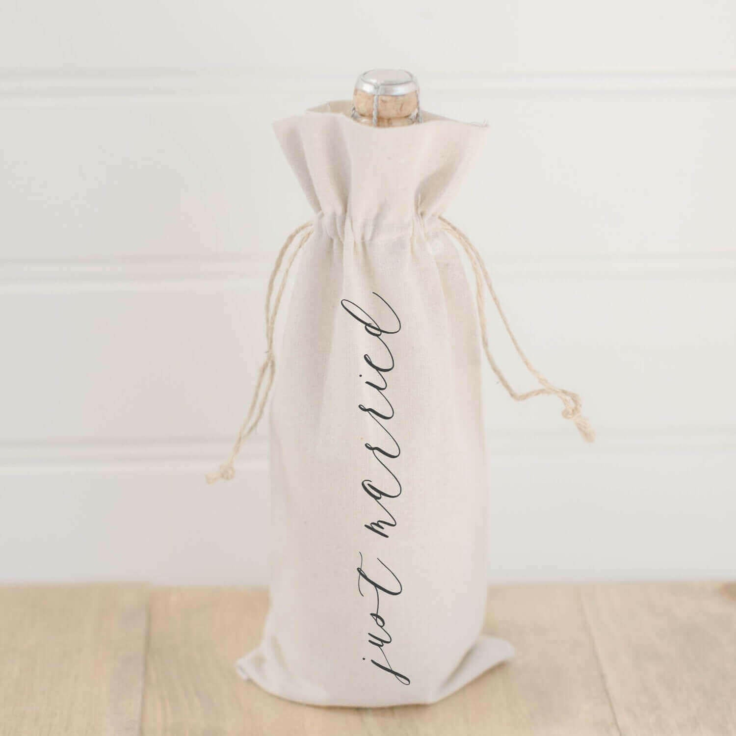 Just Married Wine Bag.