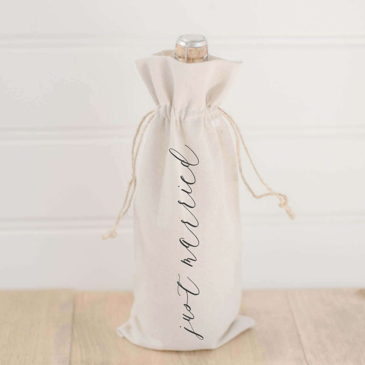 Just Married Wine Bag