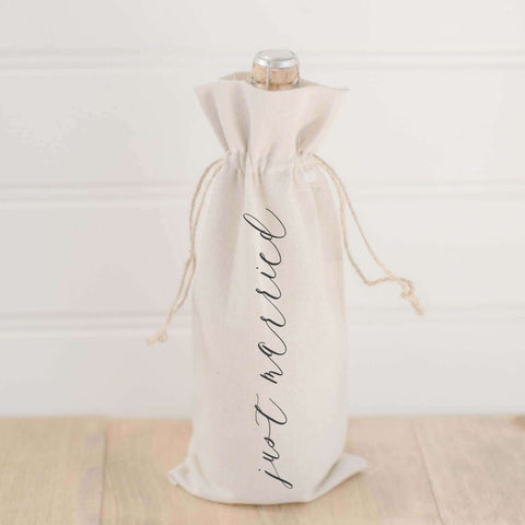 Just Married Wine Bag