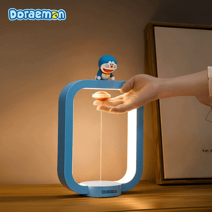 Magnetic Suspension Doraemon Desk Lamp Night Light Bright Adjustable.