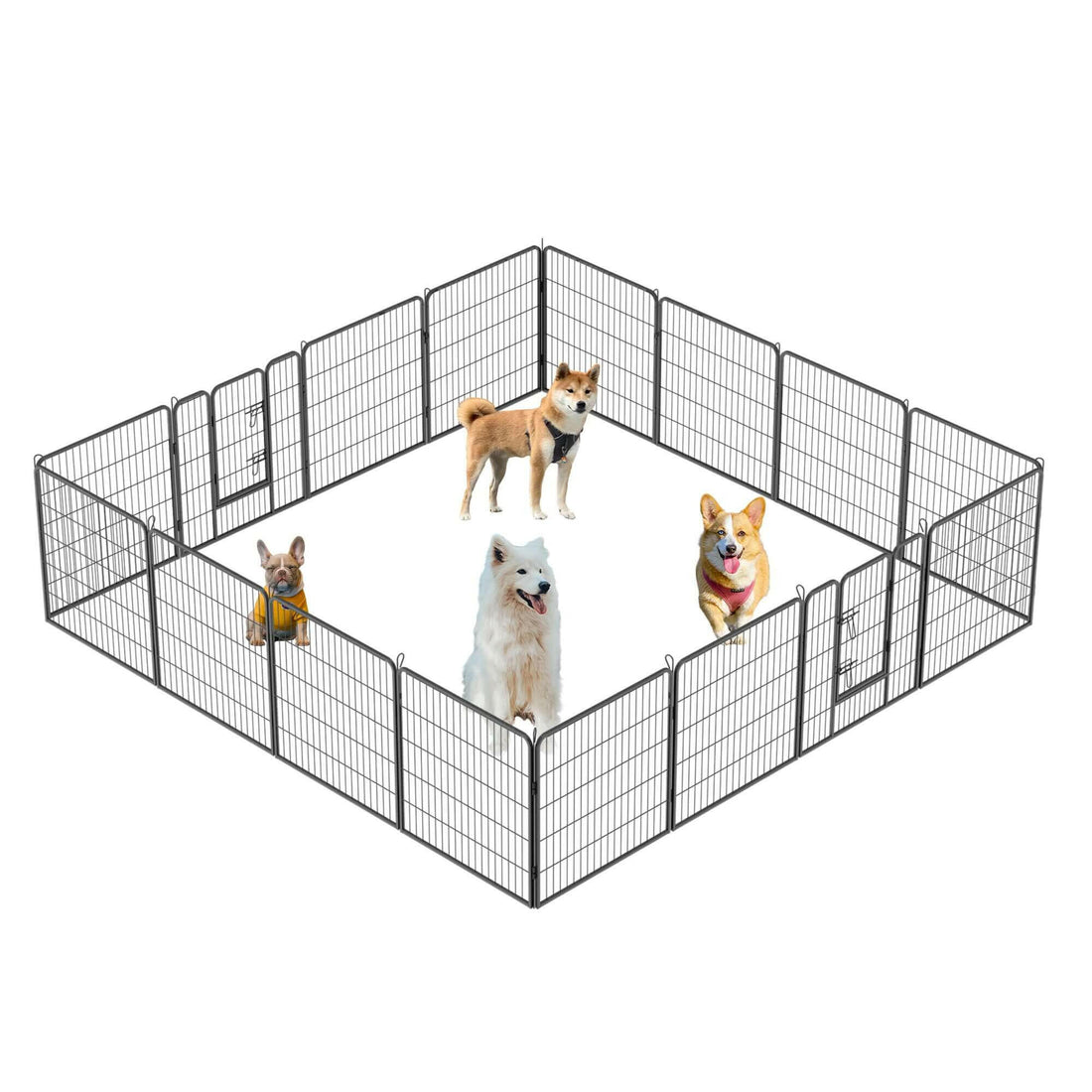 Dog Pens Outdoor 32&quot; Height Foldable 16 Panels
