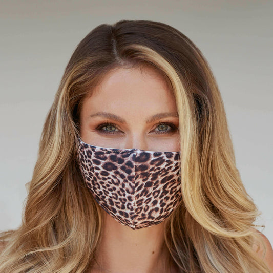 Leopard Pattern Face Mask.