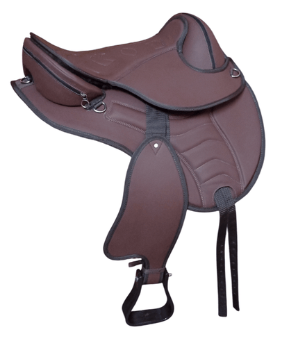 Synthetic Bareback Treeless Horse Saddle Size 17" Inch